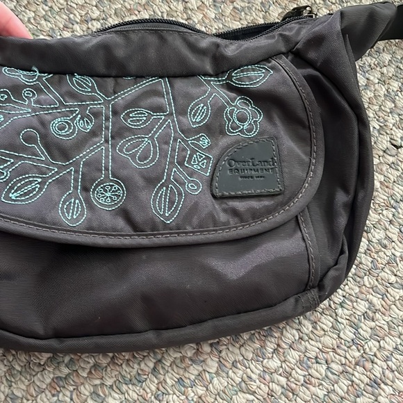 OVERLAND EQUIPMENT HOBO NYLON GRAY SHOULDER PURSE BAG - Picture 4 of 7